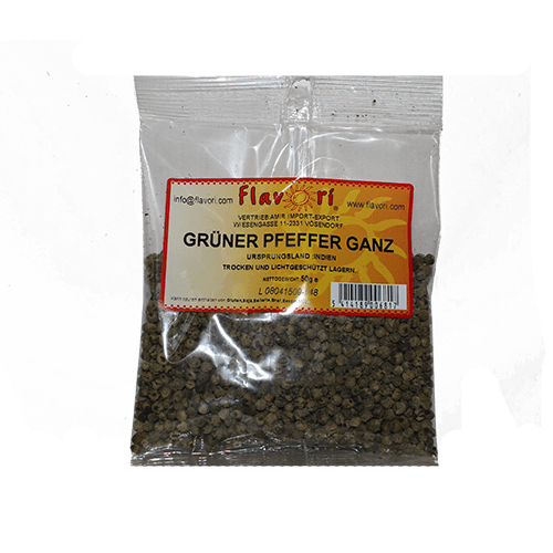 Flavori Grüner Pfeffer ganz (50g.)