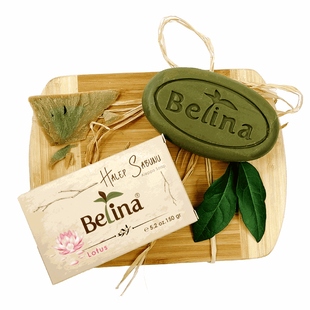Belina Lorbeerseife mit Lotusaroma oval (150g.)