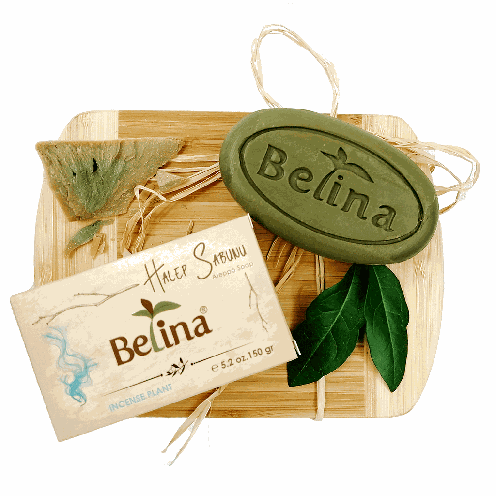 Belina Lorbeerseife mit Weihraucharoma oval (150g.)