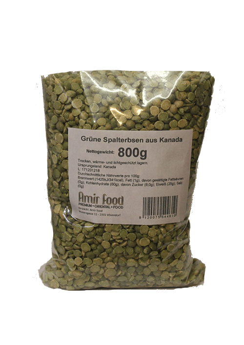 Grüne Spalterbsen (800g)