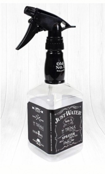Friseur Sprühflasche weiß