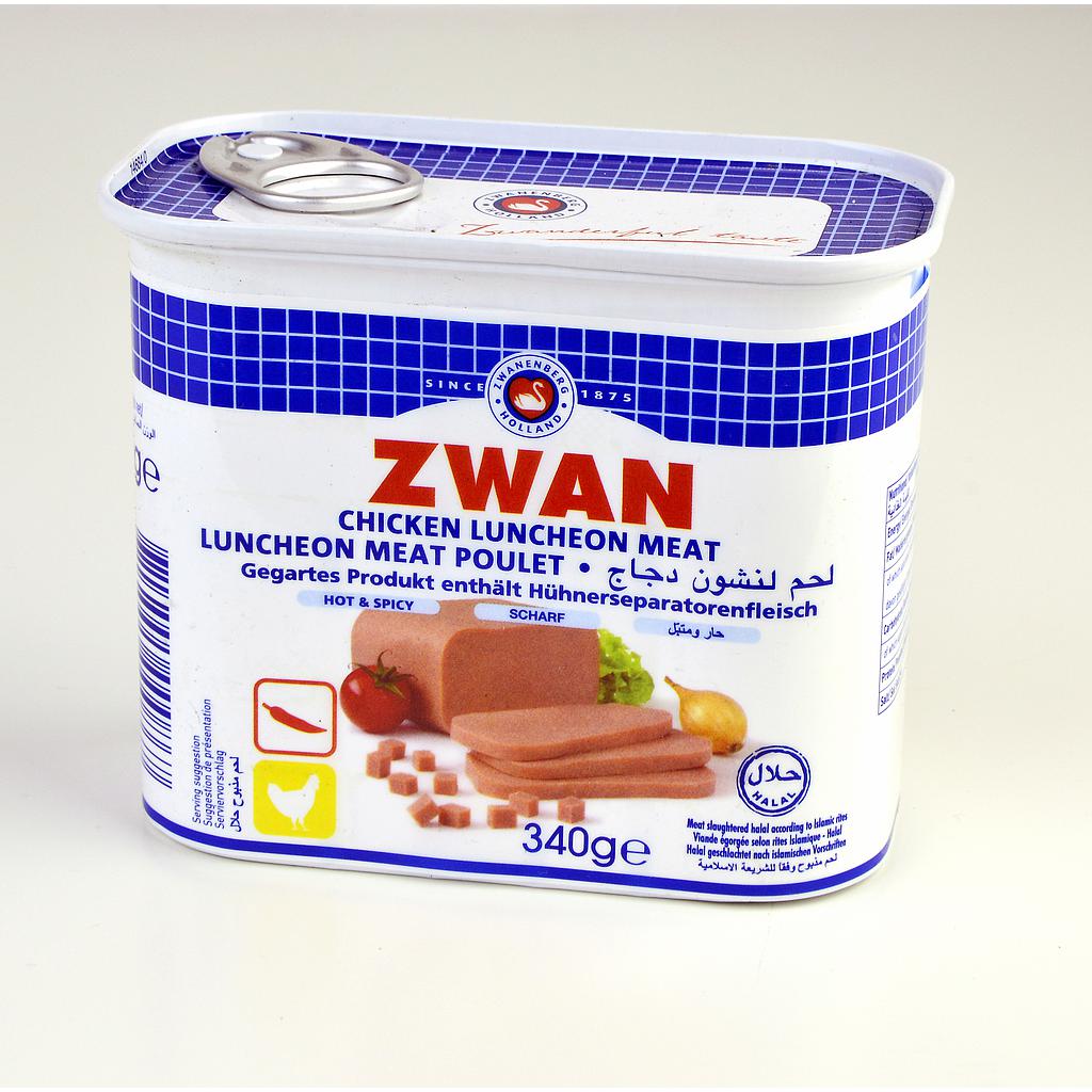 Zwan Hühner Luncheon Meat scharf (340g.)
