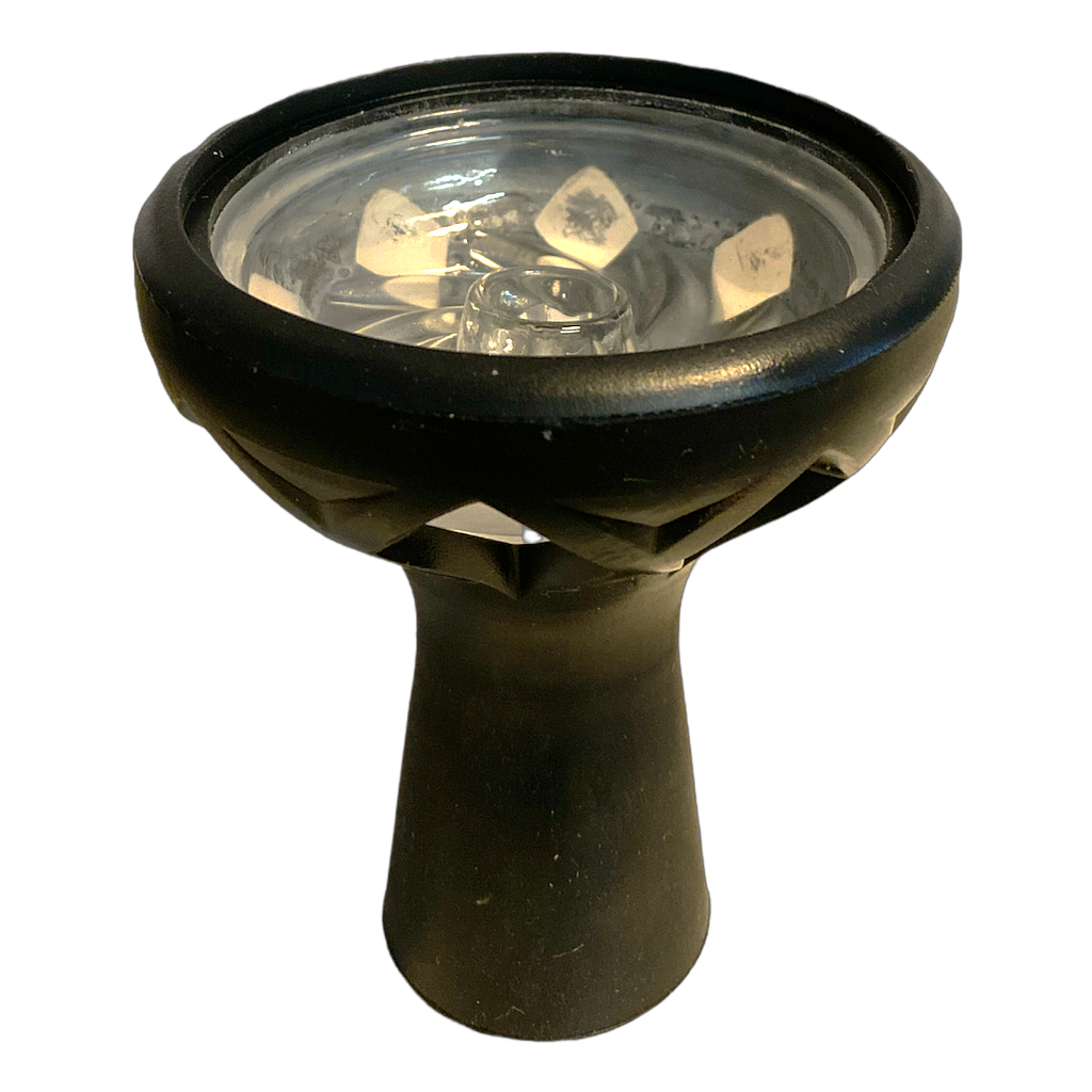 Shisha Kopf aus Glas mit Silikon