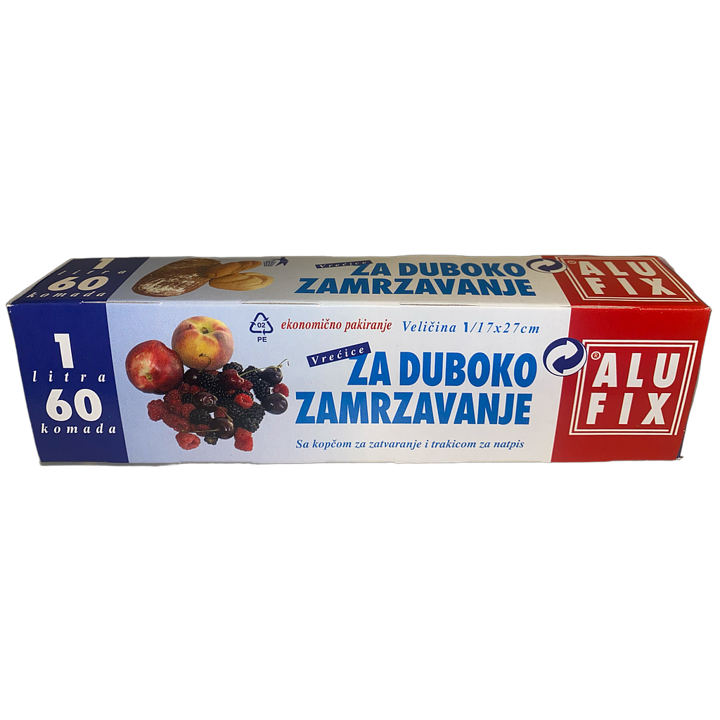 Alufix Tiefkühlbeutel 17x27cm (60Stk)