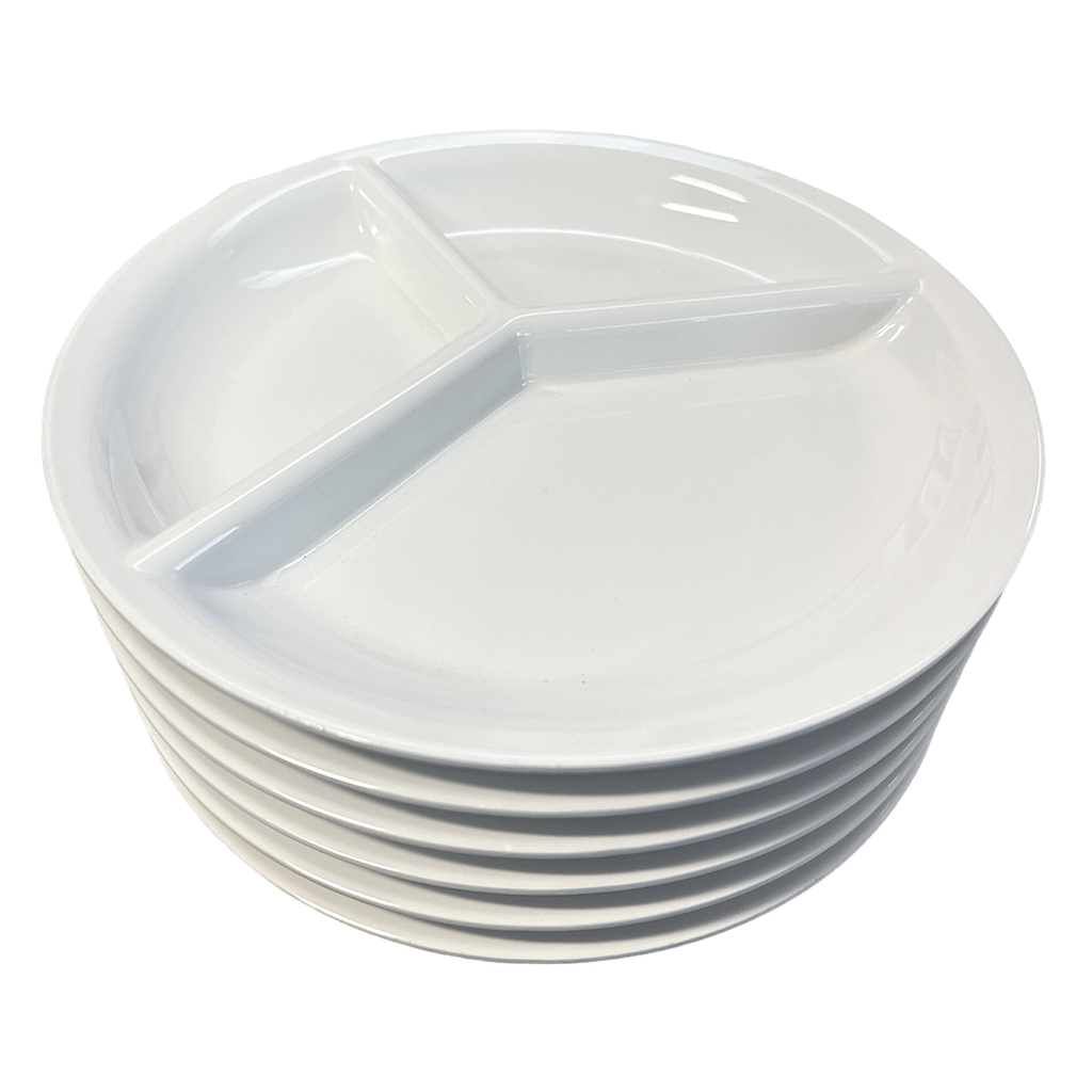 Servierteller geteilt 23cm aus Melamin