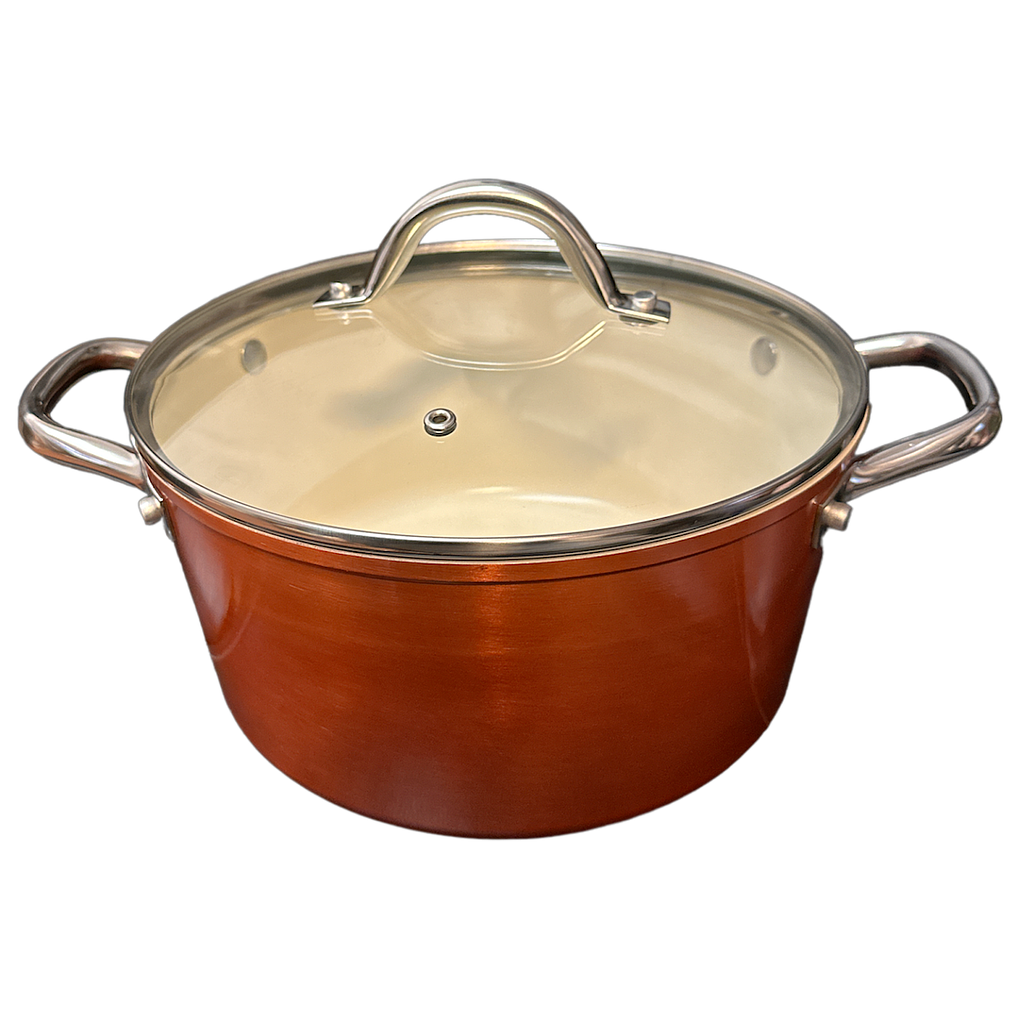 Alu Kochtopf 24cm orange Glossy Fall