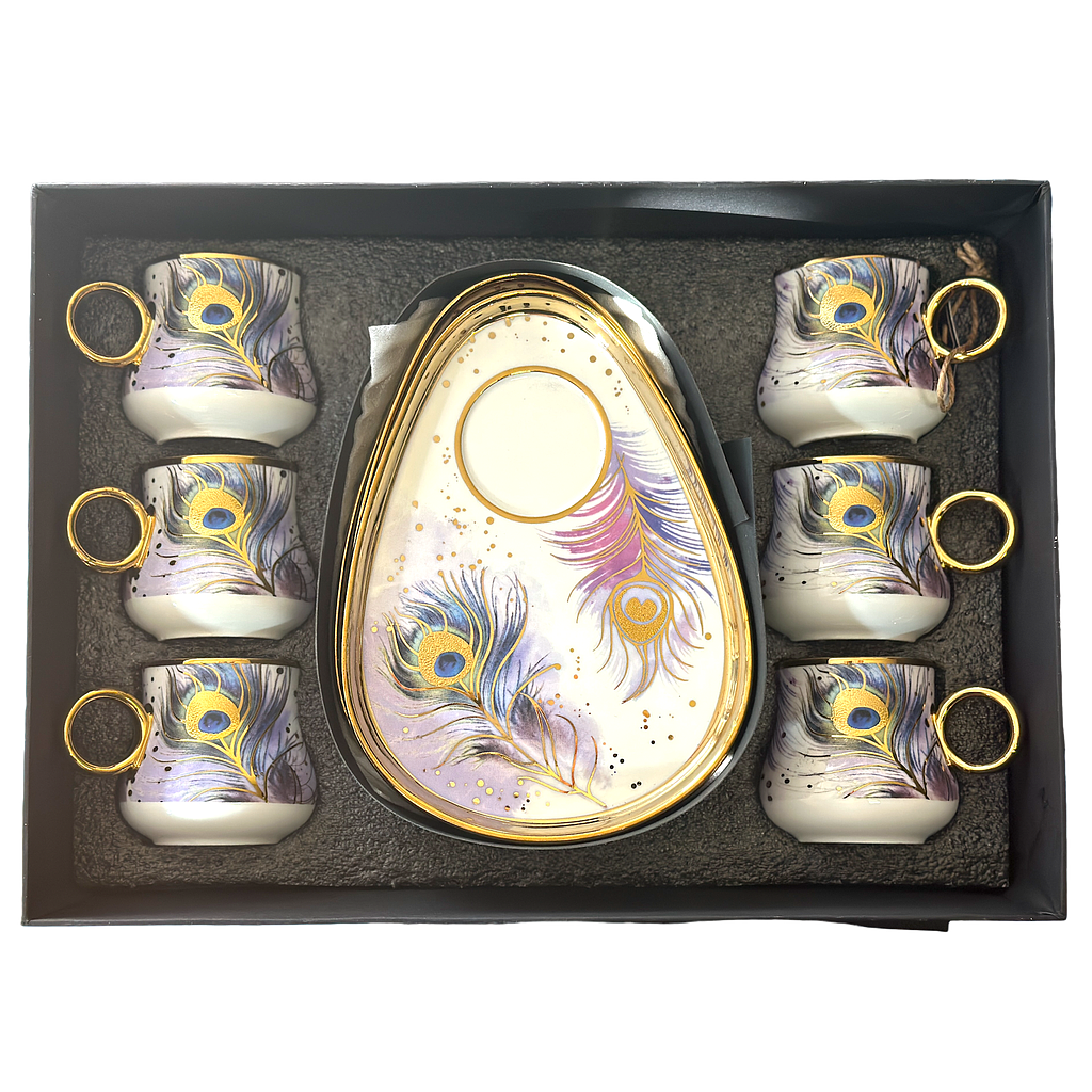 Arow Kaffeetassen mit Untertassen 6er Set 2796