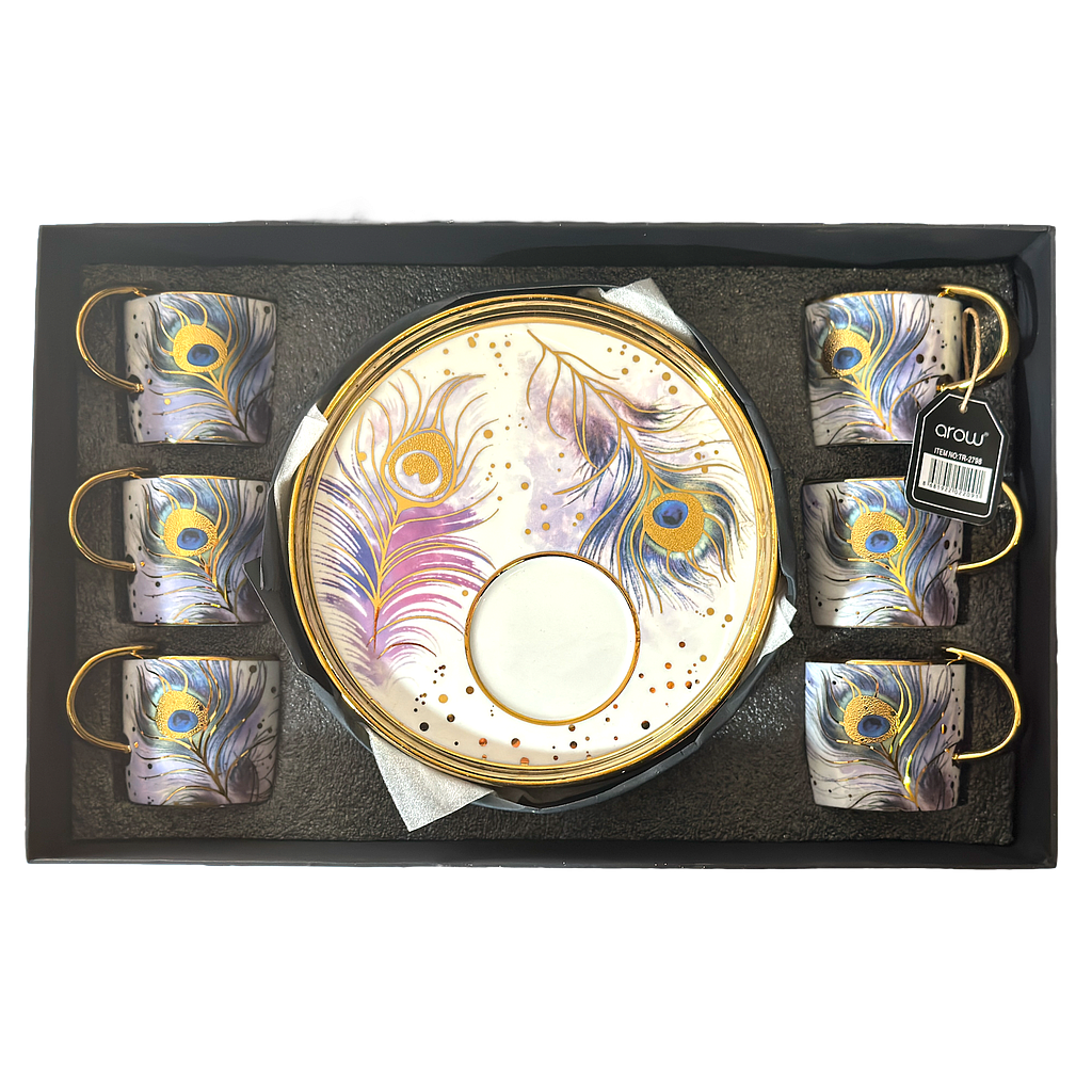 Arow Kaffeetassen mit Untertassen 6er Set 2798