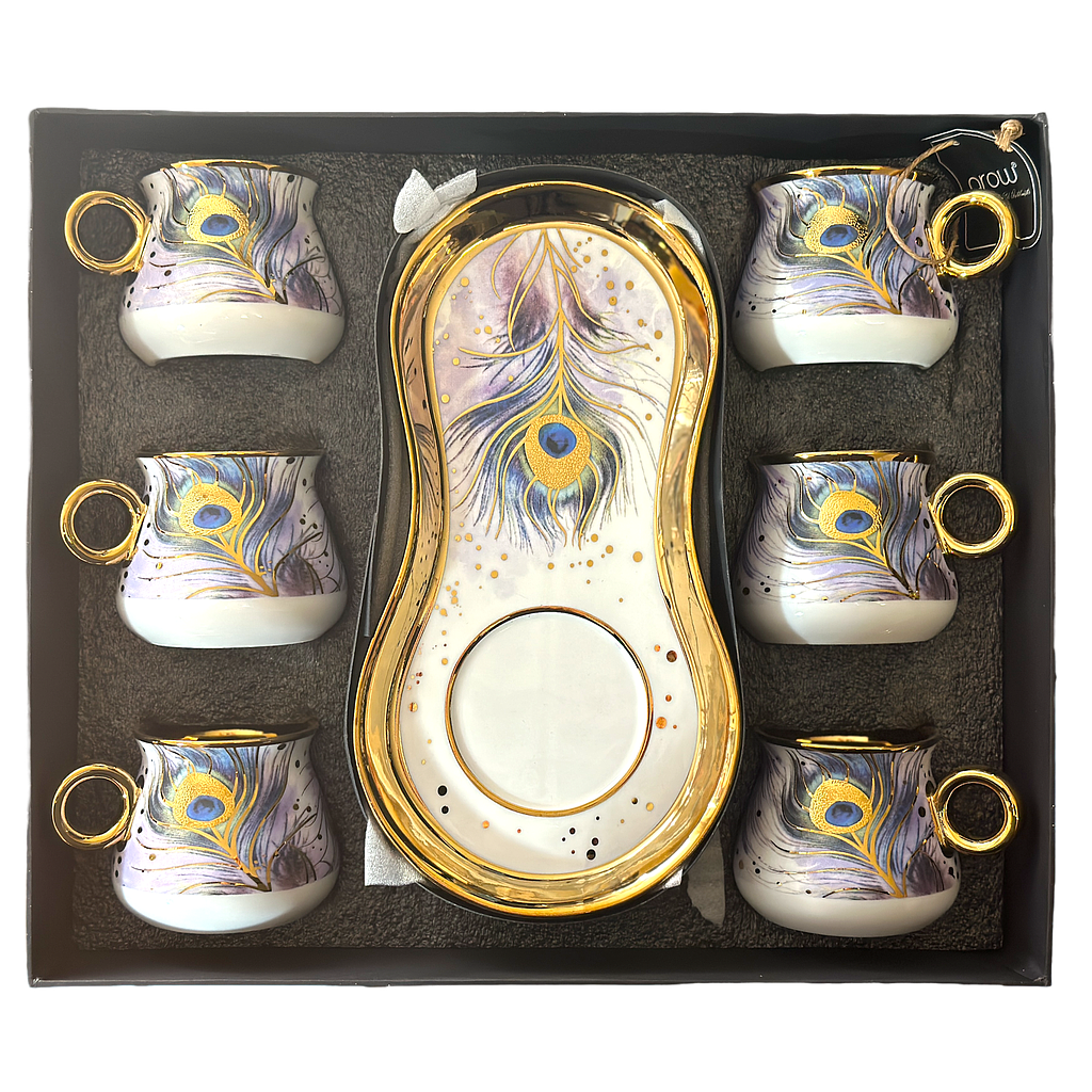 Arow Kaffeetassen mit Untertassen 6er Set 2797