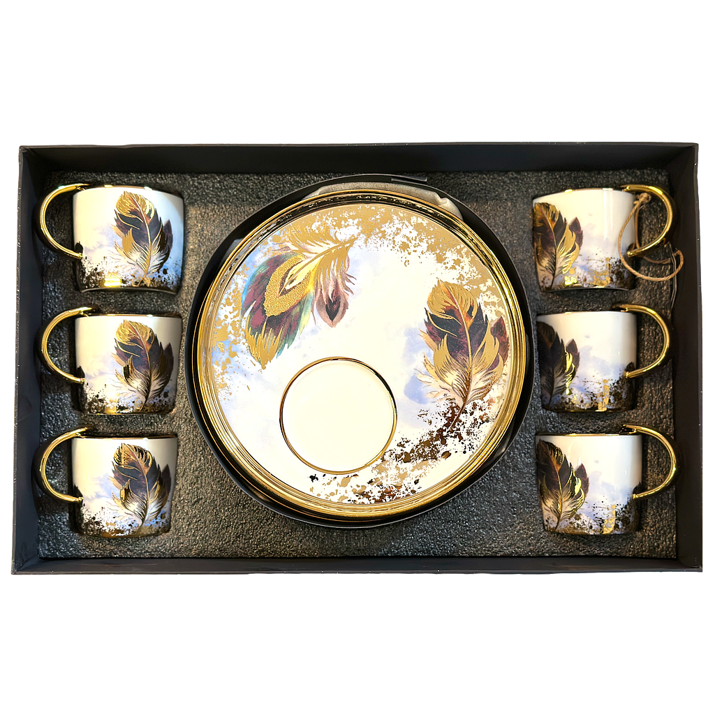 Arow Kaffeetassen mit Untertassen 6er Set 2795