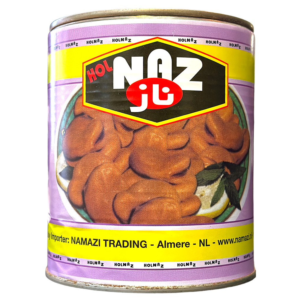 Naz gekochte Saubohnen (800g.)