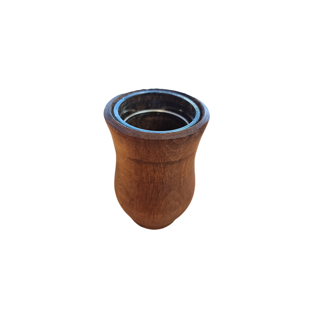 Mate Becher aus Glas und Holz