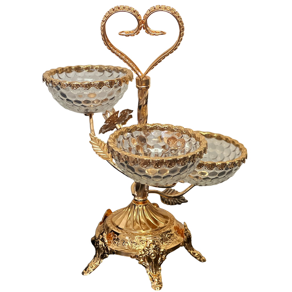 Amirfood Etagerie 3 Stöckig Gold 241673