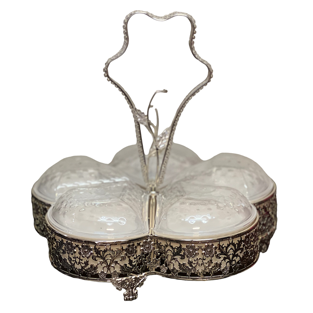 Amirfood Servierschale 5 Teilung in Herzform 241722