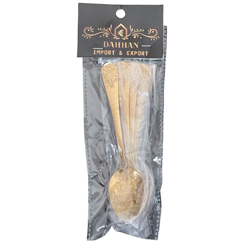 Dahhan Esslöffel goldverziert 6er Set