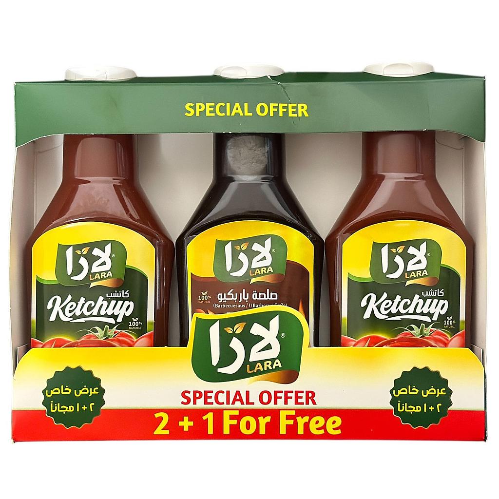 Lara Ketchup + BBQ Sauce (2 + 1 Special)