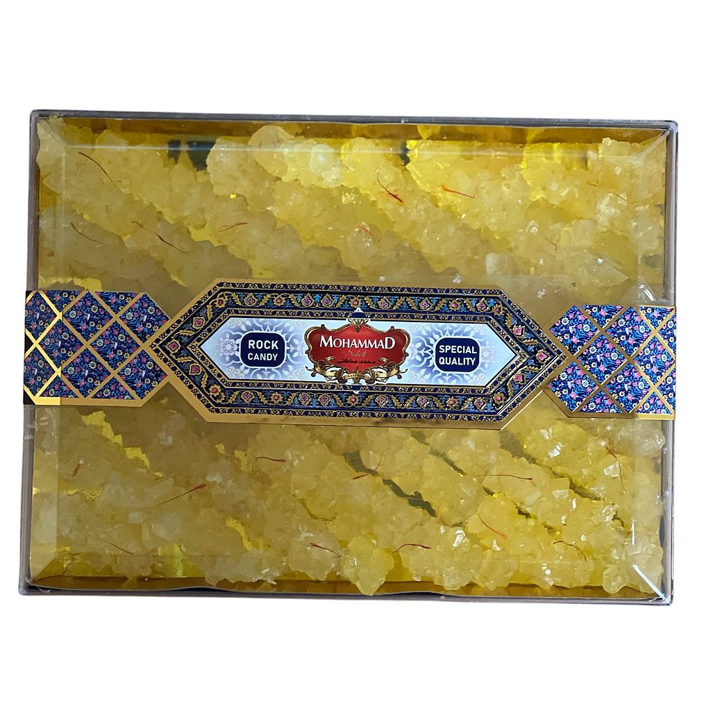 Kandiszucker mit Safran (600g)