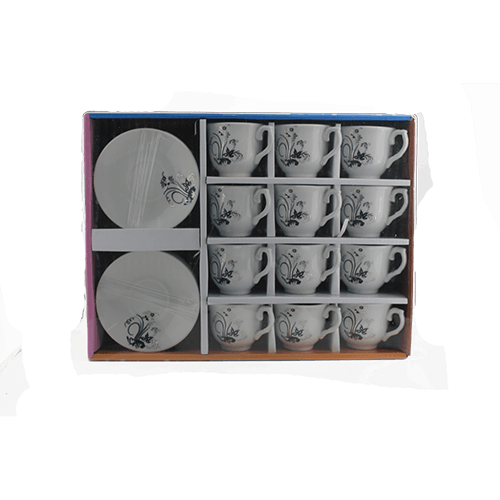 Kaffeetassen Set mit Untertassen 12-teilig A229/4028