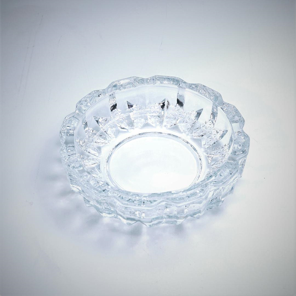 Aschenbecher aus Glas rund 7720/A1103 Ø12cm