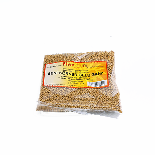 Flavori Senfkörner gelb ganz (100g.)