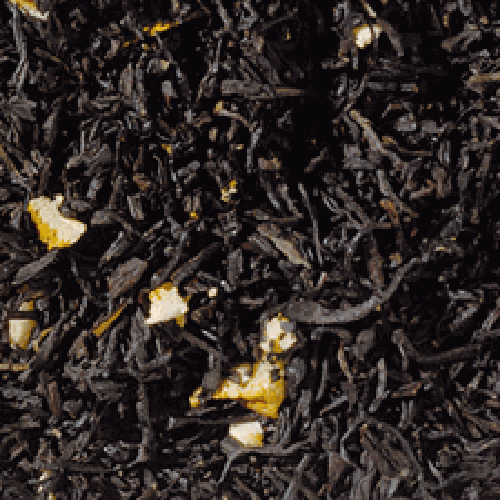 Schwarzteemischung Orange mit Schale (1Kg)