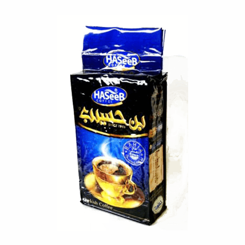 Kaffee Haseeb mit Kardamom 20 % extra blau Vakuum (500g.)