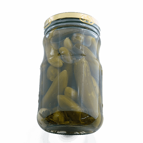 Eingelegte Gurken 1&amp;1 im Glas (680g.)