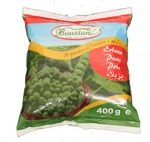 Gefrorene junge Erbsen &quot;Boustan&quot; (400g.)