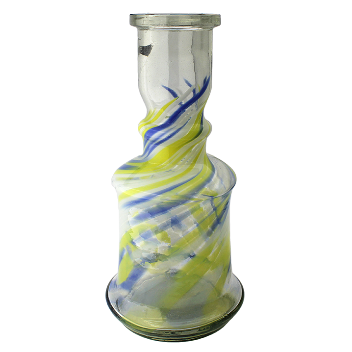 Wasserpfeifen Wassergefäß aus Glas &quot;gemustert&quot;