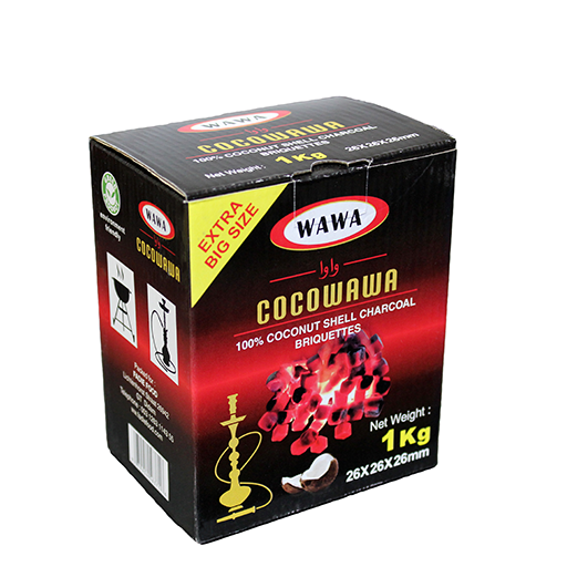 Wawa Holzkohlebriketts aus Kokosnussschale (1kg)