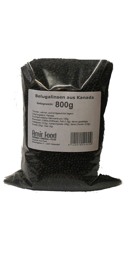 Belugalinsen aus Kanada (800g)