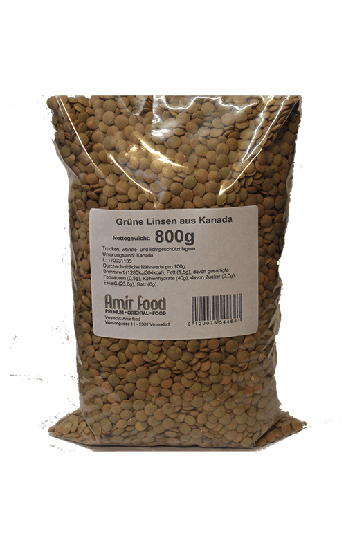 Grüne Linsen (800g)