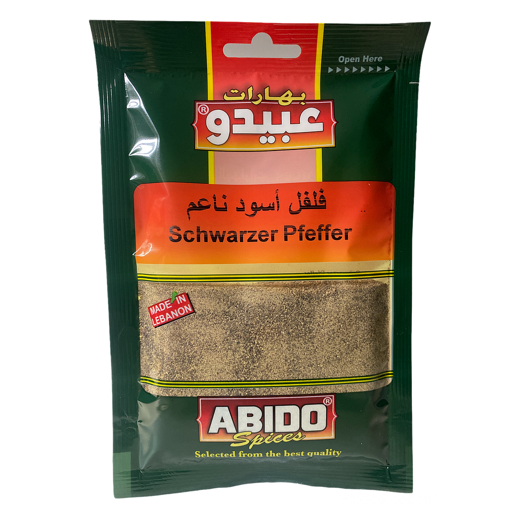 Abido schwarzer Pfeffer gemahlen (50g)