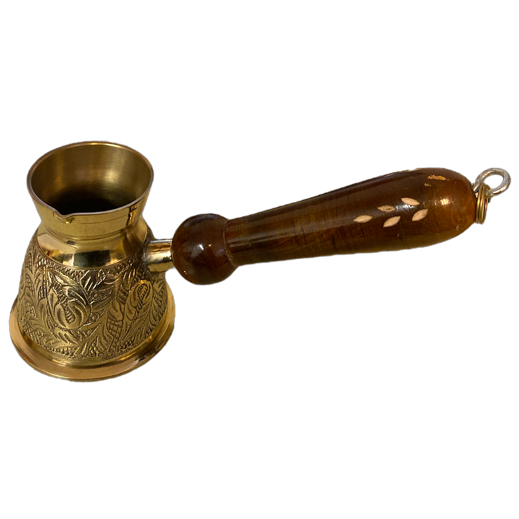 Kaffeekocher aus Kupfer mit Holzgriff (9cm)