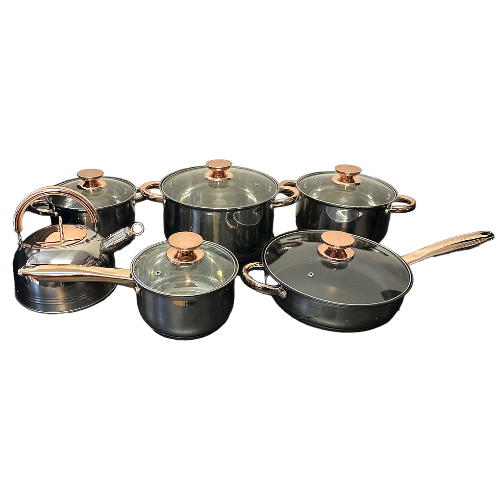 Topf Set gold