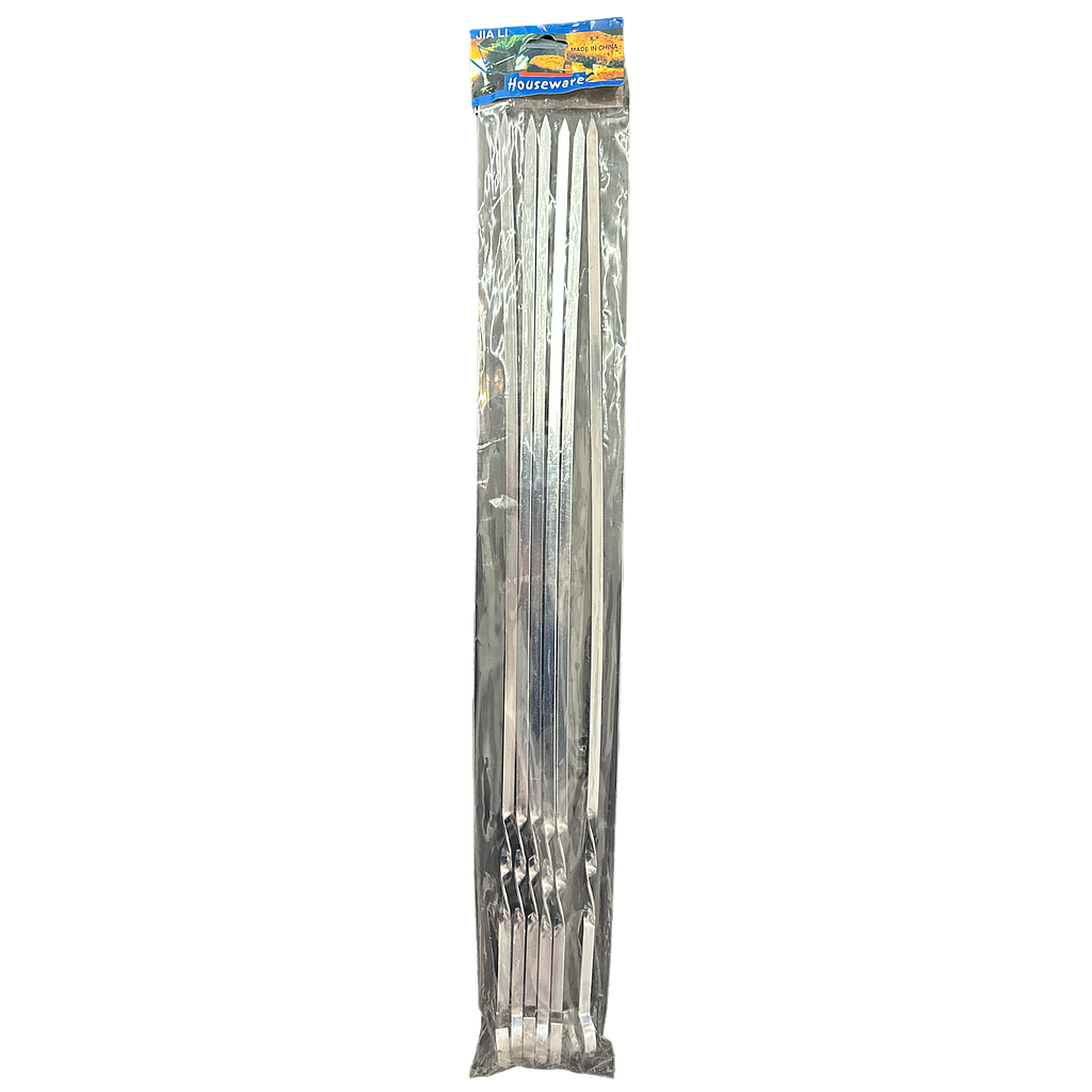 Kebabspieß aus Metall 55cm/7mm 6er 9907