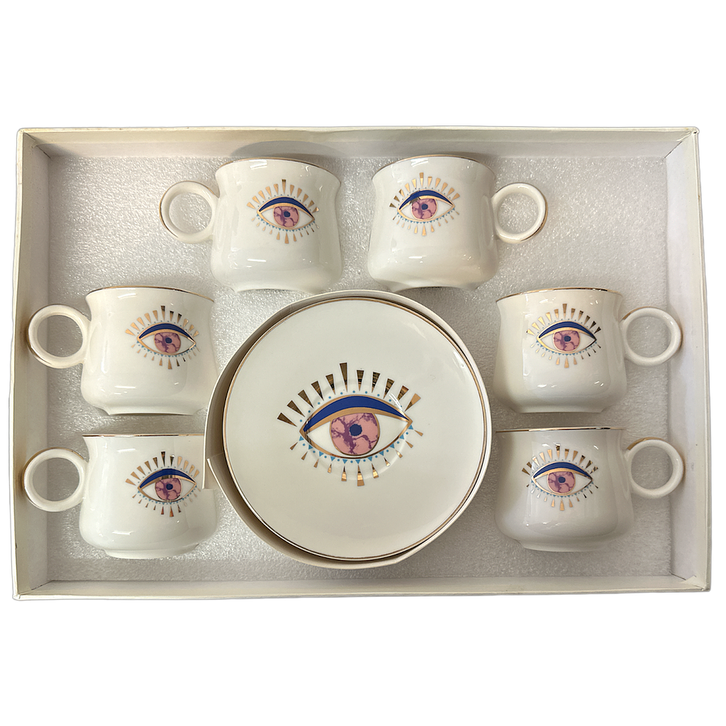 Torino Kaffeetassen Set mit Untertassen 12teilig Nazar 340