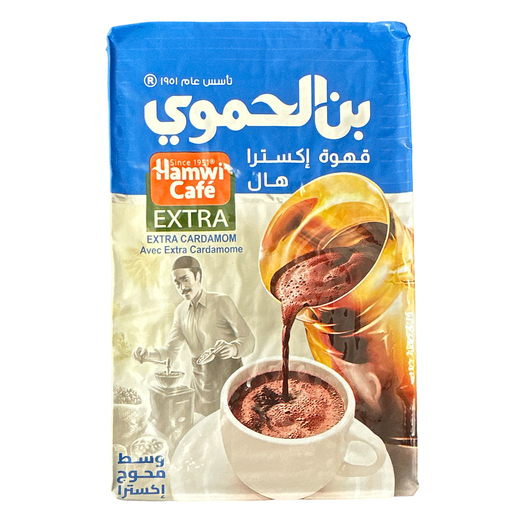 Hamawi Kaffee blau mit extra Kardamom (450g)