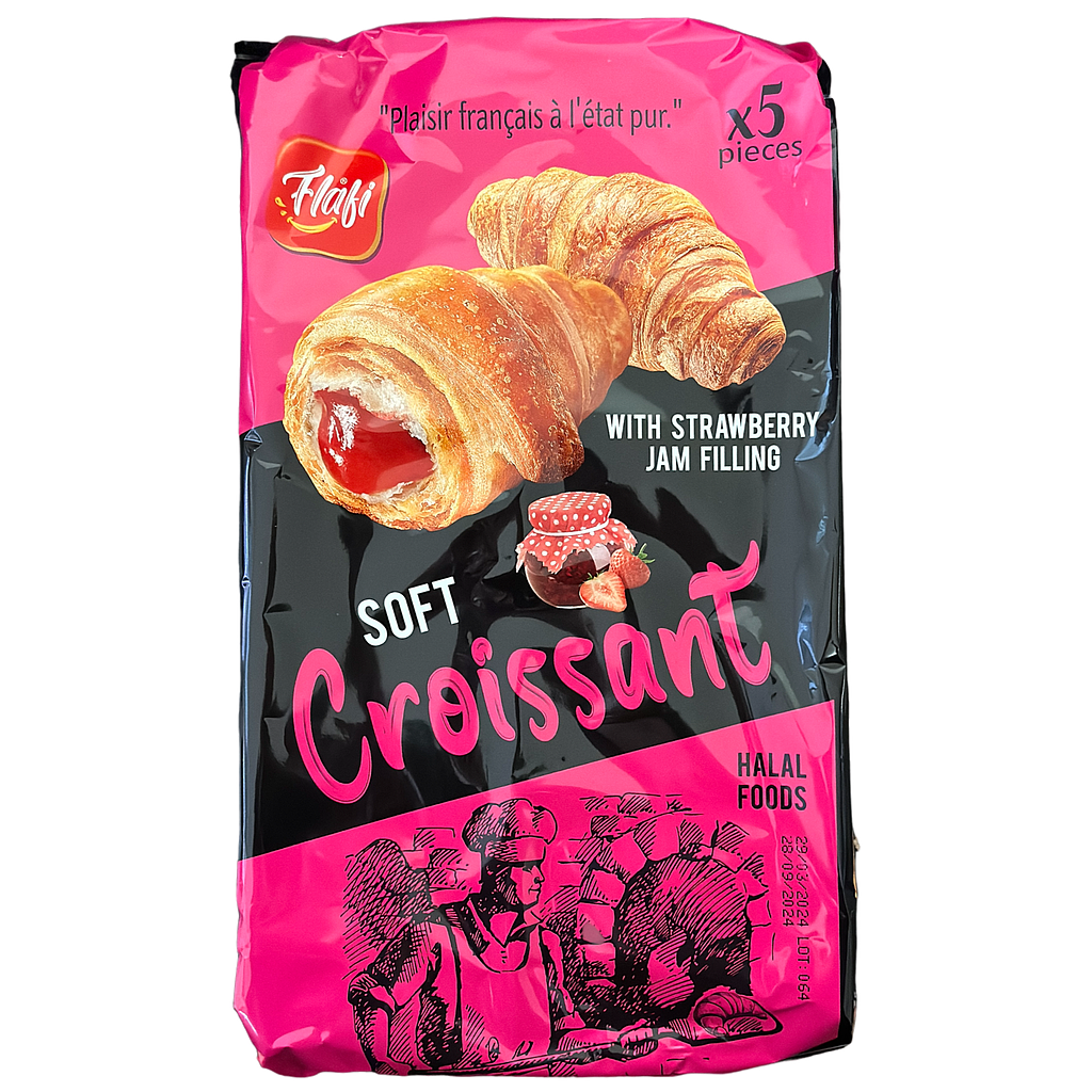 Flafi Croissant mit Erdbeerfüllung (210g)