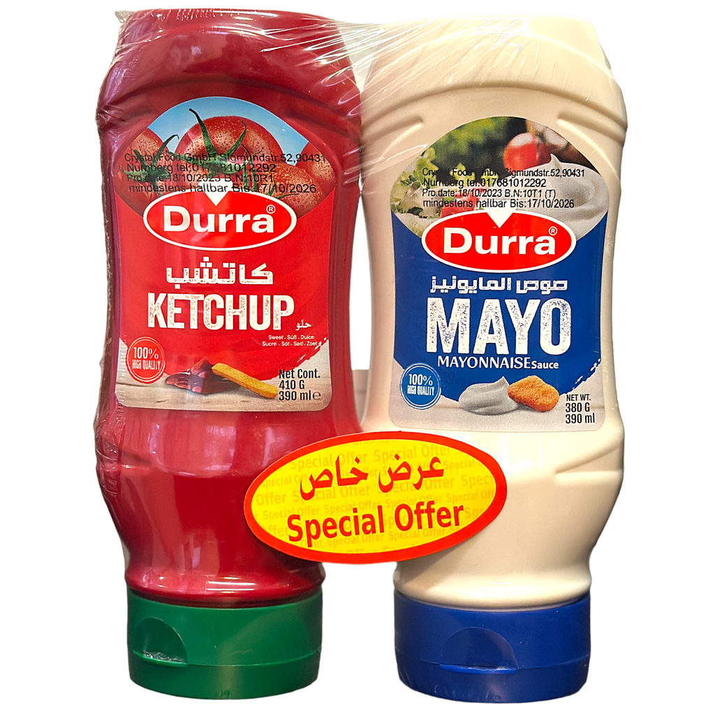 Durra Ketchup (410g) + Mayonnaise (380g)