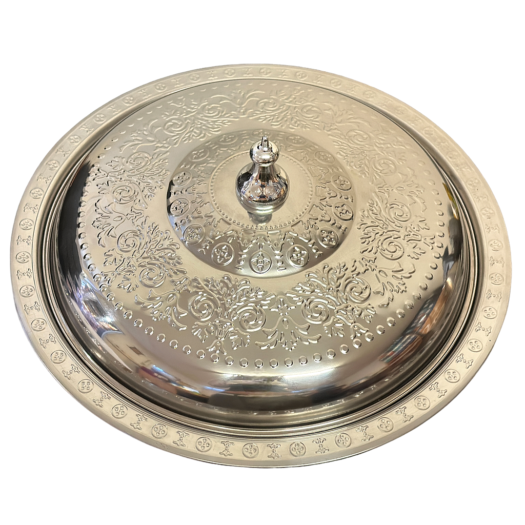 Torino Mansaf mit Deckel silber 35cm 24890-36-4