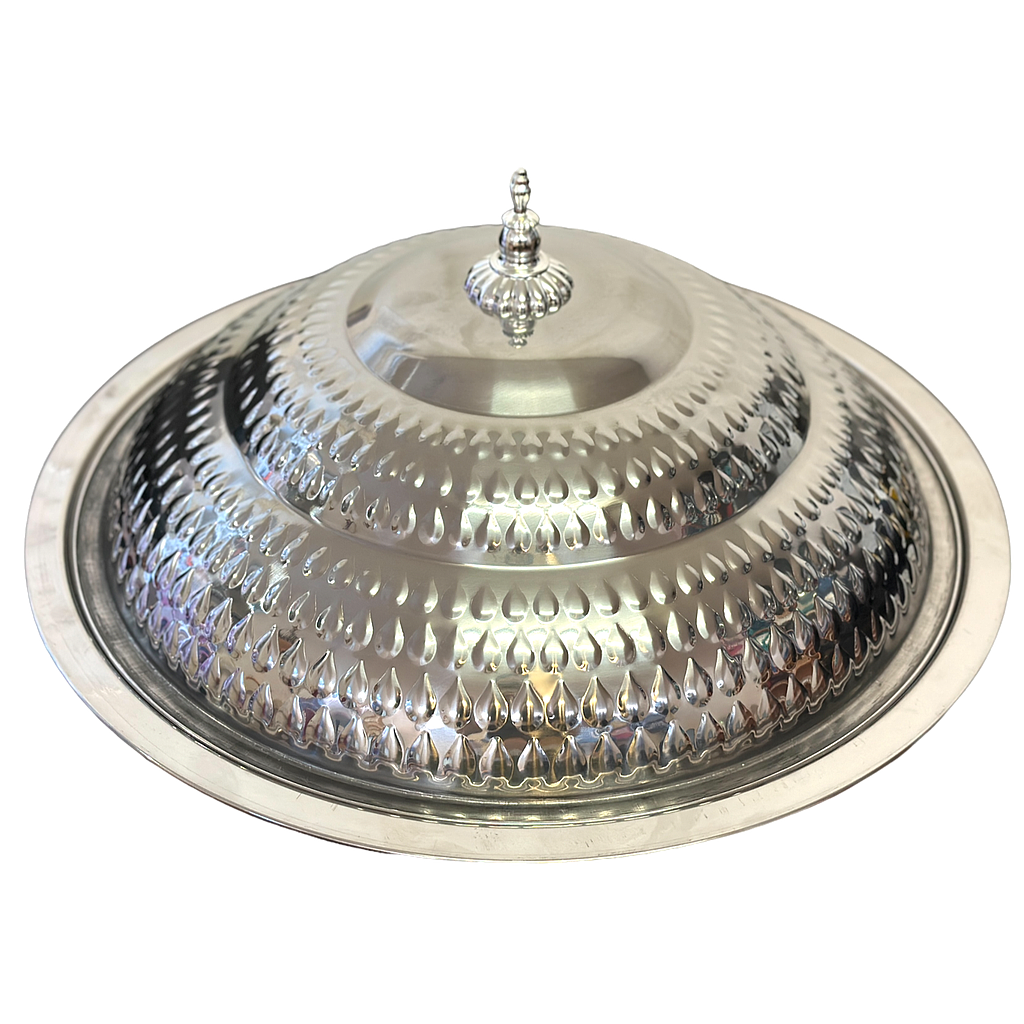 Torino Mansaf mit Deckel silber 50cm 24887-50-7