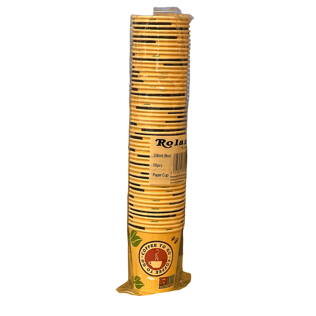 Roland Pappbecher 100ml (50Stk.)