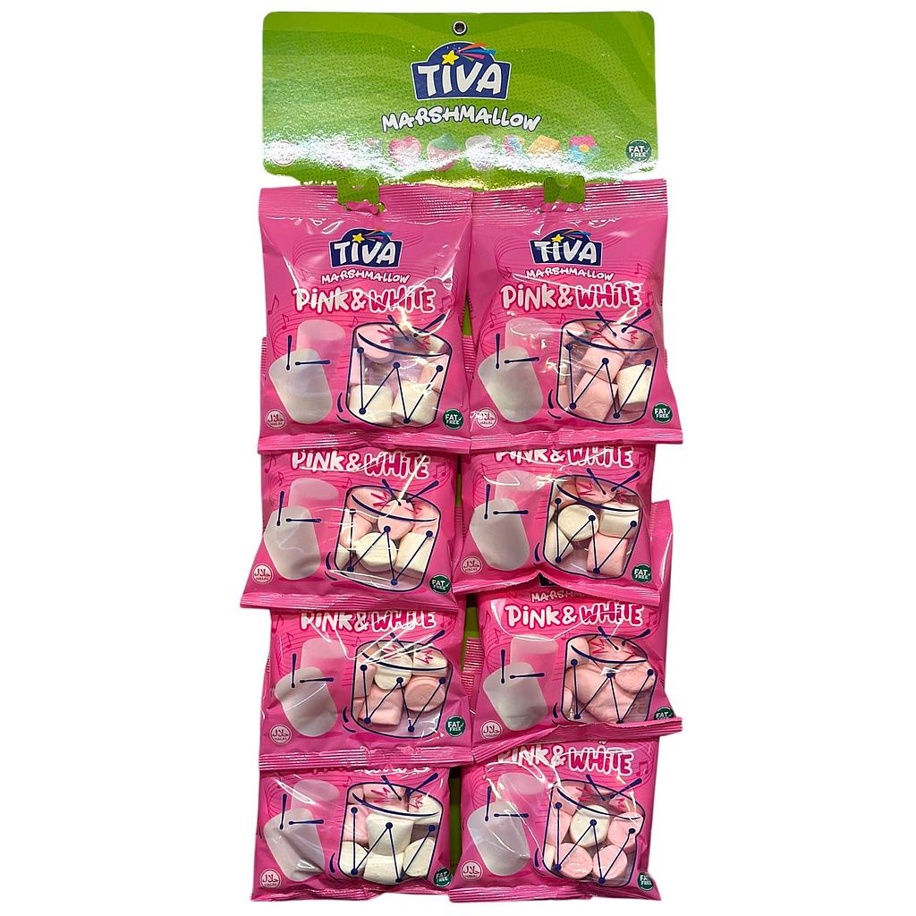 Tiva Pink &amp; White Marshmallow (8x60g)