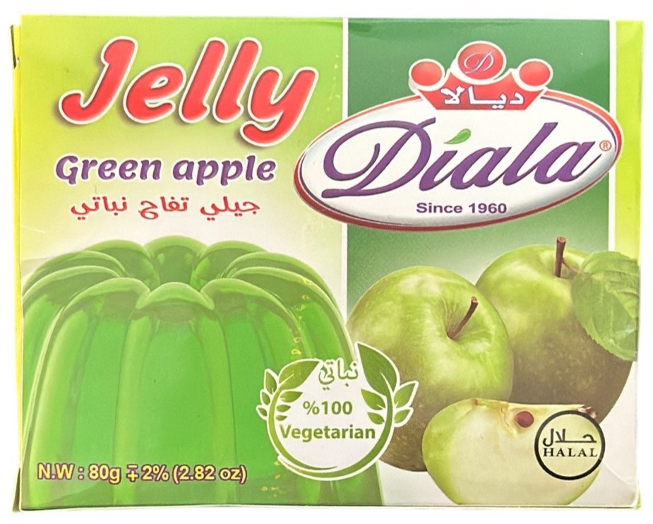 Diala Gelee Dessert grüner Apfel (80g.)