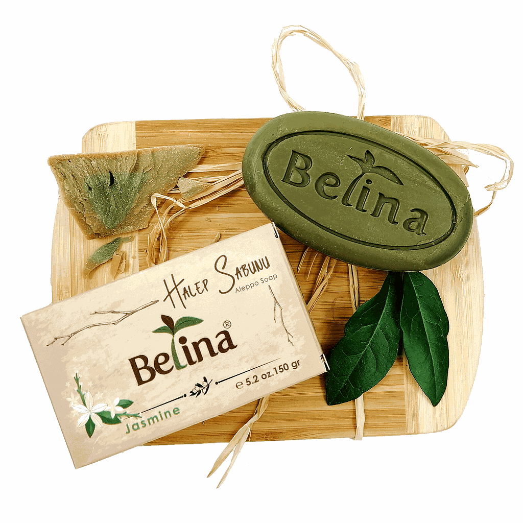 [41687] Belina Lorbeerseife mit Jasminaroma oval (150g.)