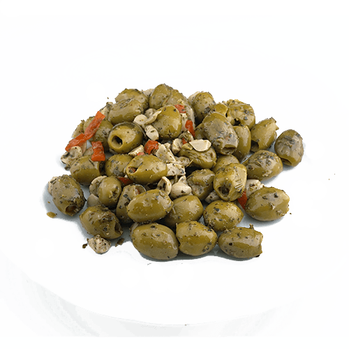 [470] Elita Marinade Sithonia grüne Salat-Oliven Vakuum (2x3kg)