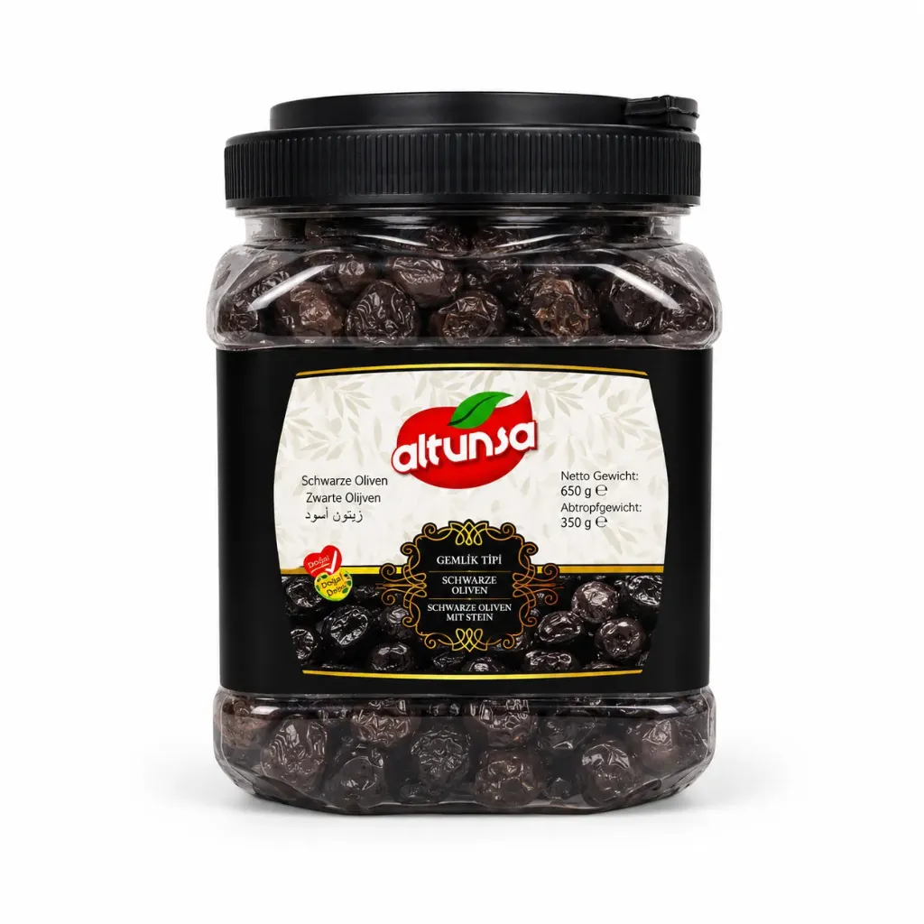 [48394] Altunsa Gemlik Schwarze Oliven (900g.)