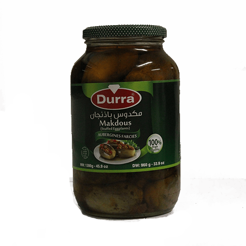 Durra eingelegte Melanzani Makdous im Glas (1,3kg)