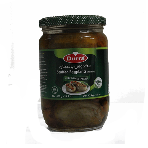 Durra eingelegte Melanzani Makdous im Glas (600g)
